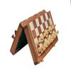14" Folding Travel Chess Set in Golden Rosewood | Wooden Chess Set | Portable Chess Set-Best Gifting for Him or Her view 2