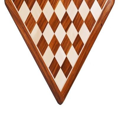 17" Handmade Wooden Chessboard in Golden Rosewood and Maple Wood Only Board - Tournament Flat Board - 45 MM Square