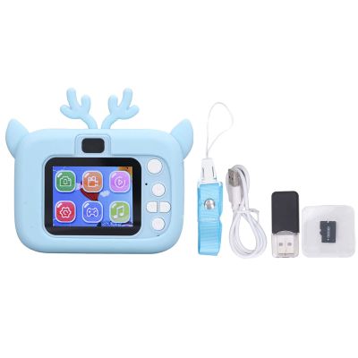 LSFYYDS Kids Camera 2In Color Display 20MP Record Game Kids Video CameraBlue Ligh Radiation and Protecting Kids's Eyes, Christmas Funny Birthday Gifts for Kids(Blue White)