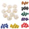 LiuliuBull 10pcs 20 Sided Dice Astrology Multifaceted Constellation Dice D20 Playing RPG TRPG DND for Party Game Role Playing Game (Color : Coffee) view 2