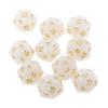 LiuliuBull 10pcs 20 Sided Dice Astrology Multifaceted Constellation Dice D20 Playing RPG TRPG DND for Party Game Role Playing Game (Color : Coffee) view 4