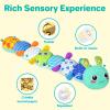 KMUYSL Baby Toys 0-6 6-12 Months, Sensory Music Animal Stuffed Toy for 0 1 2 3 4 5 6+ Months, Plush Toy with Crinkle and Rattles for Infant Newborn, Tummy Time Toys Gifts for 0-3-6-12 Month view 2