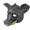 Aiffort Halloween Pig Mask - Wild Boar Mask for Horror, Masquerade, Carnival, Costume Party, Cosplay Props (Black) view 3