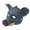 Aiffort 1Pcs Halloween Pig Mask - Wild Boar Mask for Horror, Masquerade, Carnival, Costume Party, Cosplay Props (Grey) view 3