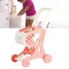 Toy Shopping Cart, Plastic Ergonomic Children Shopping Cart for Playing Toys (Pink) view 3