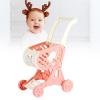 Toy Shopping Cart, Plastic Ergonomic Children Shopping Cart for Playing Toys (Pink) view 4