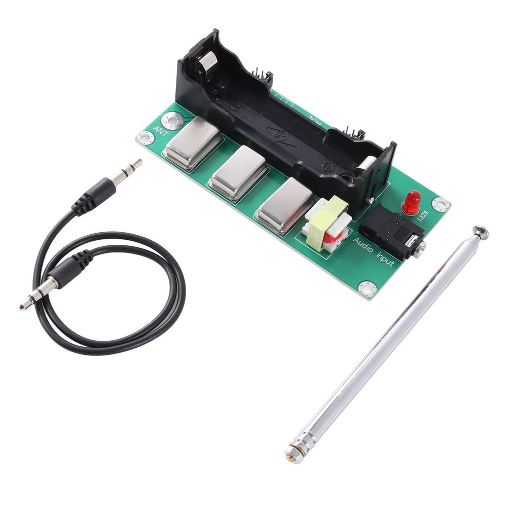 AM Transmitter 3 Channel 1MHz 3MHz 5MHz with Antenna and Audio Cable 3.6V Amplitude Modulation DIY Micro Power for Radio Receiver Player Testing