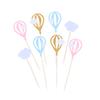 jojofuny Hot Air Balloon Cake Topper Set 30pcs White Cloud Decorations for Wedding Party view 1
