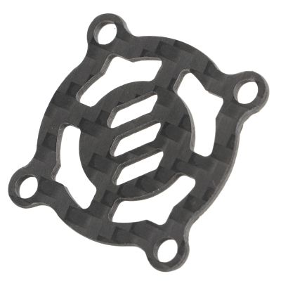 GLOGLOW RC Cooling Fan Cover, Lightweight Motor Cooling Fan Cover, Excellent Heat Dissipation, High Protection Made of Durable Carbon Fiber (A)