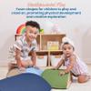 ECR4Kids SoftZone Colorful Log Climber Set, Balance Builders, Earthtone, 3-Piece view 3