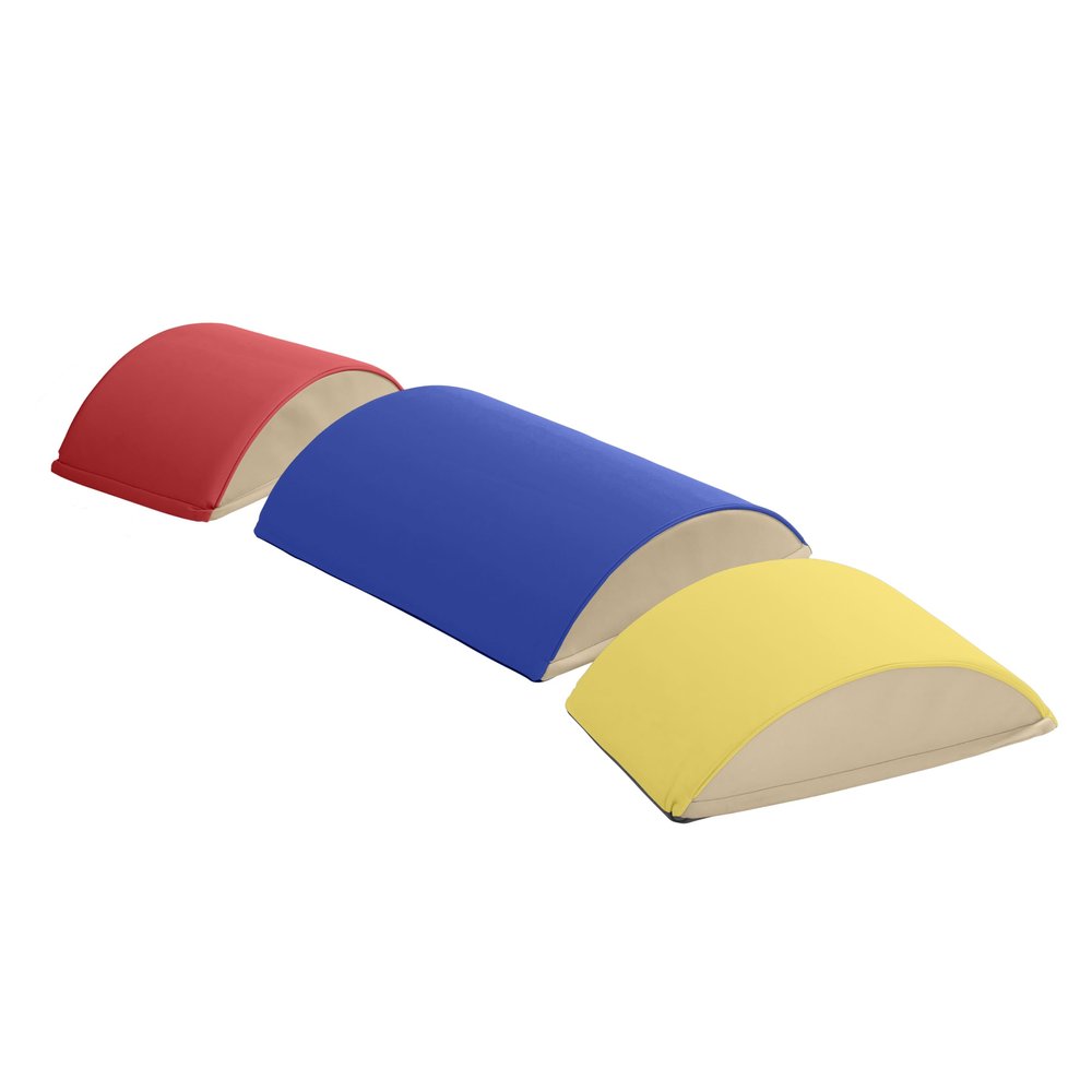 ECR4Kids SoftZone Colorful Log Climber Set, Balance Builders, Assorted, 3-Piece
