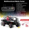 HONEY JOY 2 Seater Ride on Car, 12V Off-Road Electric Dump Truck w/Remote Control, Moving Dump Bed, Shovel, Music, Spring Suspension, Battery Powered Ride On UTV for Kids, Gift for Girls Boys (Black) view 4