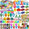 120 Pcs Party Favors for Kids 4-8-12, Pop Fidget Toys, Treasure Box Toys, Classroom Prizes, Pinata Filler Goodie Bag Stuffers, Treasure Chest, Carnival Prizes, Prize Box Toys for Boys Girls view 1
