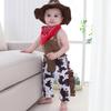 FANCYINN Toddler Baby Boys Western Cowboy Romper Sets Halloween Cosplay Dress Up Play Outfits with Scarf and Hat 95 12-18 Months view 4