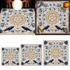 Square Shape Pendulum Divinations Mat Altar Tablecloth Board Game Card Pad Rune Table Cloth Metaphysical Board Game Mat Tarot Card Pat for Reading Divinations Tablecloth Board Game Table Cloth Mat view 3