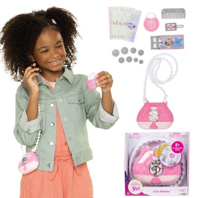 Disney Princess Style Collection Purse - Mini Soft Vinyl Handbag for Girls Ages 3 and Up with 5+ Accessories