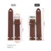 REFKIT Leather Watchbands 17mm 18mm 19mm 21mm Breathable Watch Strap Hand Stitching Leather Strap(Dark coffee,18mm) view 4