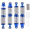 RCMYou 100mm RC Shock Absorber Universal Upgrades Part for 1/10 RC Scale Cars,4PCS Aluminum 7075 Adjustable RC Shock Absorber Hops Up,Navy Blue view 1