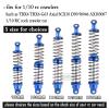 RCMYou 100mm RC Shock Absorber Universal Upgrades Part for 1/10 RC Scale Cars,4PCS Aluminum 7075 Adjustable RC Shock Absorber Hops Up,Navy Blue view 2