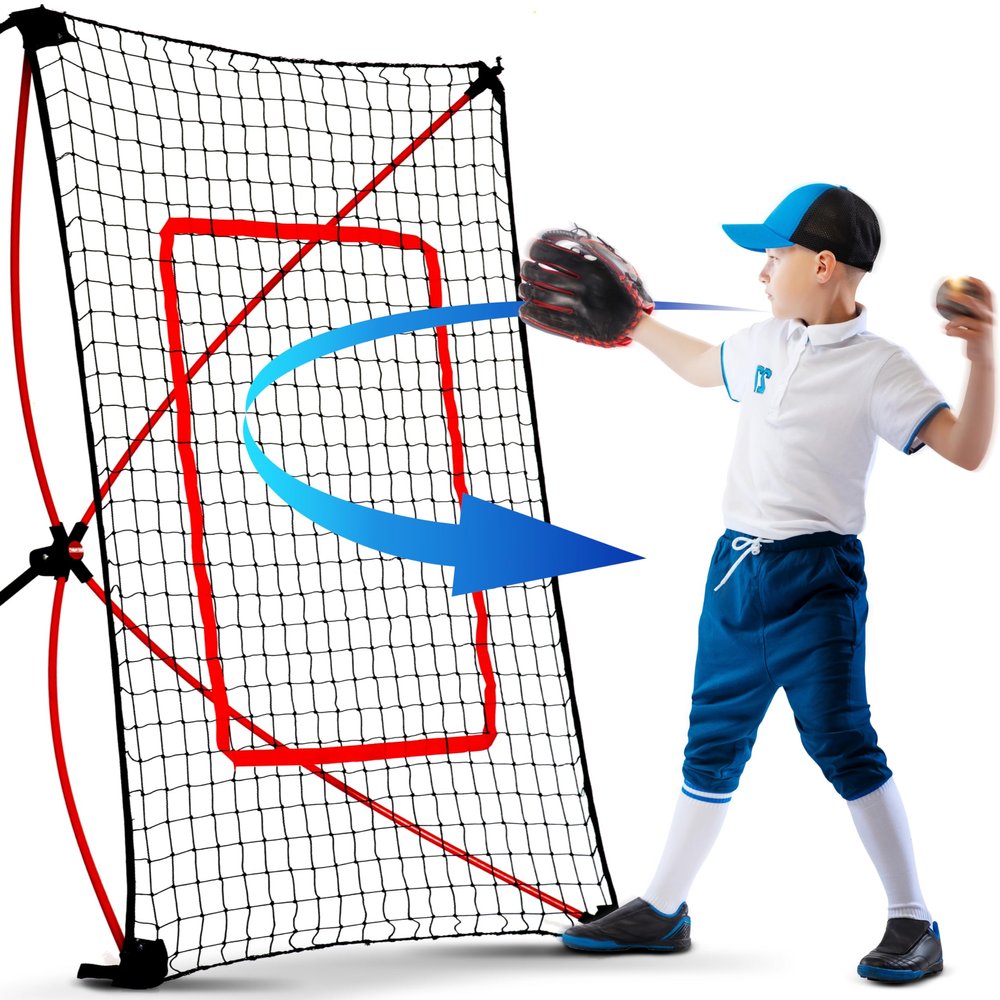 Baseball Training Net - Gifts for Kids, Teens, Child & Youth | Baseball Practice Nets Rebounders - Hitting, Pitching and Batting, Skill Development