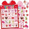 Fancy Land Valentines Day Bingo Game for Kids 24 Players Die-Cut Valentines Day Classroom Party Activities Game view 1