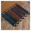 REFKIT Leather Watchbands 17mm 18mm 19mm 21mm Breathable Watch Strap Hand Stitching Leather Strap(Black,19mm) view 2