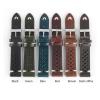 REFKIT Leather Watchbands 17mm 18mm 19mm 21mm Breathable Watch Strap Hand Stitching Leather Strap(Black,19mm) view 3