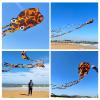 Mint's Colorful Life Octopus Kite, Large 3D Software Octopus Kites for Kids and Adults with Long Tail, Huge Easy Flyer Kites for Beach Trip Family Games and Activities (Orange Spotty) view 4