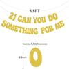21 Can You Do Something For Me Banner, 21st Birthday Banner, Do Your Thing 21 Decor for 21st Birthday Party Decorations Gold Glitte. view 3