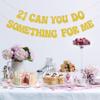 21 Can You Do Something For Me Banner, 21st Birthday Banner, Do Your Thing 21 Decor for 21st Birthday Party Decorations Gold Glitte. view 4