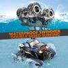STEMTRON Amphibious Remote Control Car Toys for Boys 2.4 GHz 1:16 All Terrain Off-Road RC Car Waterproof RC Monster Truck Kids Pool Toys Remote Control Boat Gifts for Kids Boys view 3