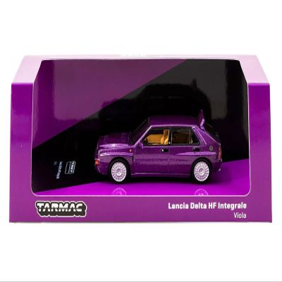 Tarmac Works Lancia Delta HF Integrale Viola Purple Metallic Road64 Series 1/64 Diecast Model T64R-TL049-VI