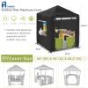 Hadisi Outdoor Kids Playhouse Cover,600D Heavy Duty Waterproof Play House Covers,56" W x 56" D x 60" H,Suitable for All Around Playtime Patio with Canopy Playset -Black view 2