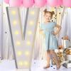 imprsv Light Up Letters, 4FT Marquee Letters for Birthday Wedding Engagement Party Decor, Large Marquee V for Party Decoration Arch Kit Decorations view 1