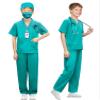 BOMLY Doctor Costume for Kids 7Pcs Toddler Nurse Scrubs Set With Halloween Dress Up Costumes for Boys and Girls Ages 3-11 (Green, 4T-5T) view 2