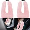 2 Pcs Travel Pillow Car Sleeping Kid Neck U Shaped for The Back Seat Adults Children Head and Body Support Long Distance Journey Accessories (Light Pink) view 1