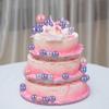 30Pcs Balls Cake Topper Glitter Foam Ball Cake Picks Faux Pearl Ball Shaped Cupcake Insert Cake Topper for Baby Shower Wedding Anniversary Kids Birthday Graduation Party Cake Decorations Light Purple view 3
