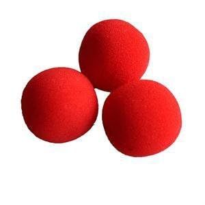 Defgeph 50pcs Set 3.5cm Red Sponge Soft Ball Close-Up Magic Street Classical Comedy Trick Props (RED,3.5cm/1.35inch)