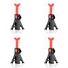 Chanmoo 1/24 RC Toy Jack Stands 1/18 Simulation 6 Ton Metal Adjustable Mini Jacks Stand for 1:18 1:24 Scale Crawler Car Axial SCX24 Kyosho Tamiya HSP FCX24 TRX4M SCX24 AX24 Ford Bronco (Black, 4 PCS) view 1