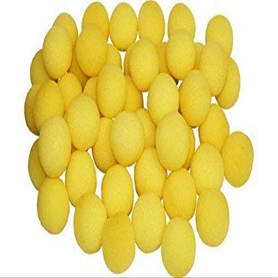 Defgeph 50pcs Set 3.5cm Yellow Sponge Soft Ball Close-Up Magic Street Classical Comedy Trick Props (Yellow,3.5cm/1.35inch)
