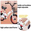 Folding Cruiser Trike for Aged 3-10 Years,Toddler Tandem Tricycle with Rear Passenger seat,3 Wheeler Pedal Rickshaw trikes with Pneumatic tire Spoke Wheel,max Load 100kg Kids trikes view 4