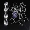 10000PCS 1212MM SQUARE BUCKLE CRYSTAL BEADS CURTAIN - (Size: Chrome) view 1