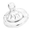 4-Pack Silicone Baby Bottle Nipples, Transparent Soft Wide Caliber with Air Valve Design for 6-12 Month Infants view 3