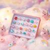 PASEMM 24pcs Little Girl Jewel Rings, Adjustable, No Duplication Kids Play Ring in Box,Pretend Play and Dress Up Rings for 4-12 Year Old Girl Birthday Christmas Gifts,3 4 5 6 7 8 9 10 11 12 Year Old view 2