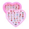 PASEMM 36pcs Little Girl Alloy Jewelry Rings, Adjustable, No Duplication Kids Play Ring in Box,Pretend and Dress Up Rings for 4-12 Year Old Girls Birthday Holiday Gifts, 4 5 6 7 8 9 10 11 12 Year Old Girl Toys for Kids view 1