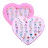PASEMM 36pcs Little Girl Rhinestone Gem Rings,Adjustable,Random Color Style Diamond Kids Play Rings in Box,Pretend Play and Dress Up Rings for 4-12 Year Old Girl Birthday Gifts, 3 4 5 6 7 8 9 10 11 12 view 1