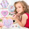 PASEMM 36pcs Little Girl Rhinestone Gem Rings,Adjustable,Random Color Style Diamond Kids Play Rings in Box,Pretend Play and Dress Up Rings for 4-12 Year Old Girl Birthday Gifts, 3 4 5 6 7 8 9 10 11 12 view 3