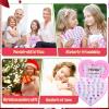 PASEMM 36pcs Little Girl Rhinestone Gem Rings,Adjustable,Random Color Style Diamond Kids Play Rings in Box,Pretend Play and Dress Up Rings for 4-12 Year Old Girl Birthday Gifts, 3 4 5 6 7 8 9 10 11 12 view 4