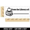 from the Library of Teacher Student School Self-Inking Portable Pocket Stamp 1-1/2" Ink Stamper - Black on Pink Case - Pink Ink view 2