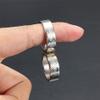 Defgeph Magic Magnetic Ring PK Ring for Professional Magician Stage Magic Tricks Props Accessory Gimmick Props (Engraved Silver,19mm) view 4